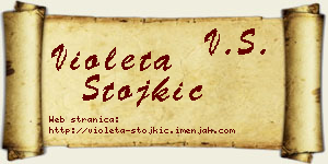 Violeta Stojkić vizit kartica